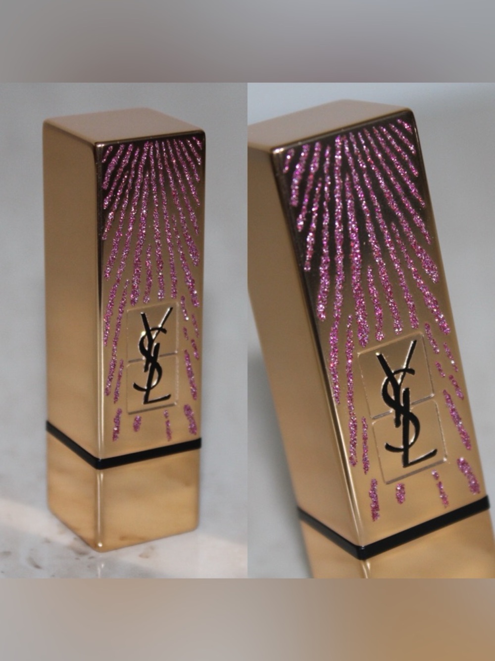YSL 52 ‘Rouge Rose’ Rouge Pur Couture Dazzling Lights Edition Lipstick (NWOB) - Picture 4 of 16